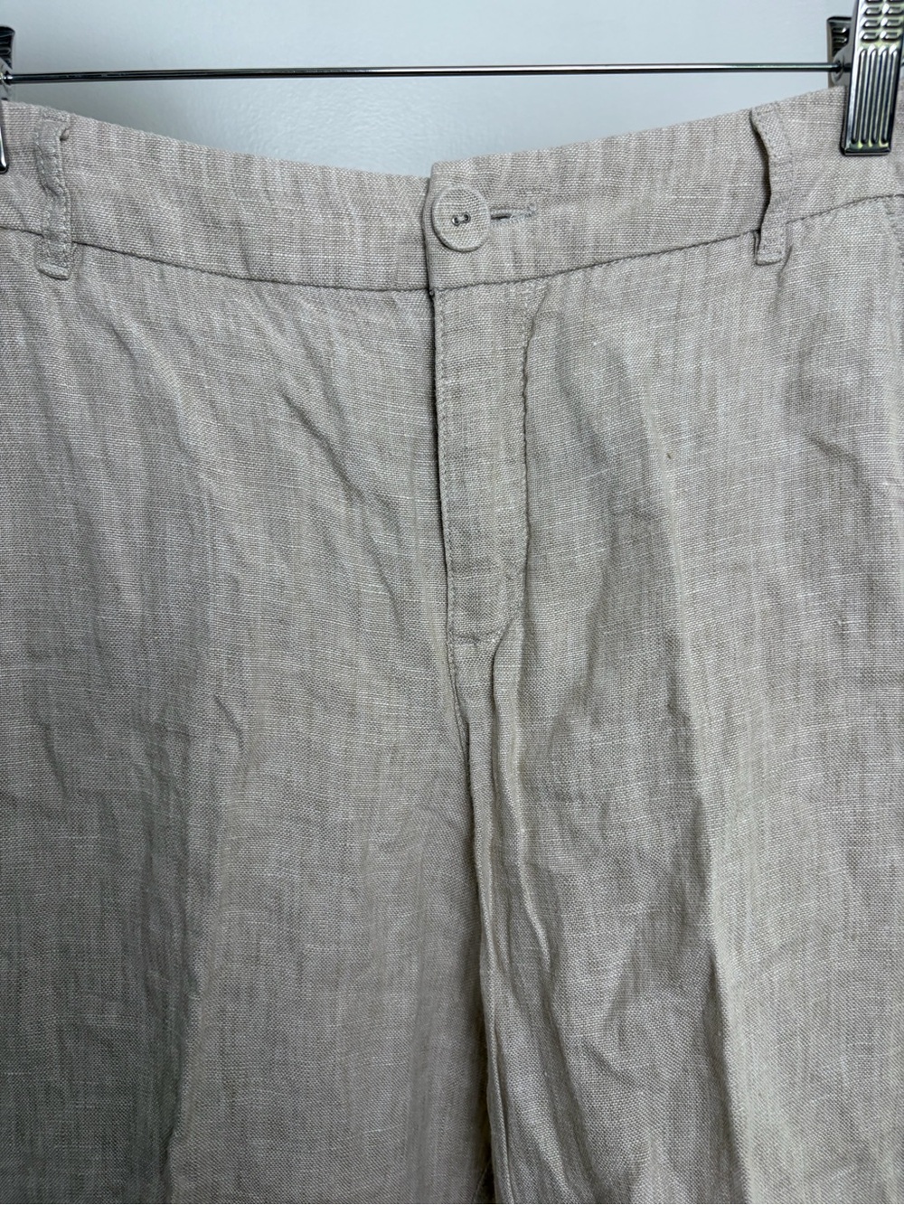 Garnet Hill Flax Linen wide leg Trouser Pants Lagenlook 8 - Picture 4 of 16